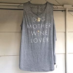 NWT Dog Mom Wine Lover Tank